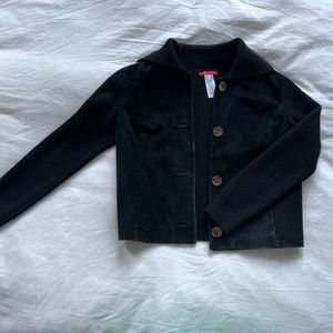 Vintage Anne Klein Suede and Knit Jacket
